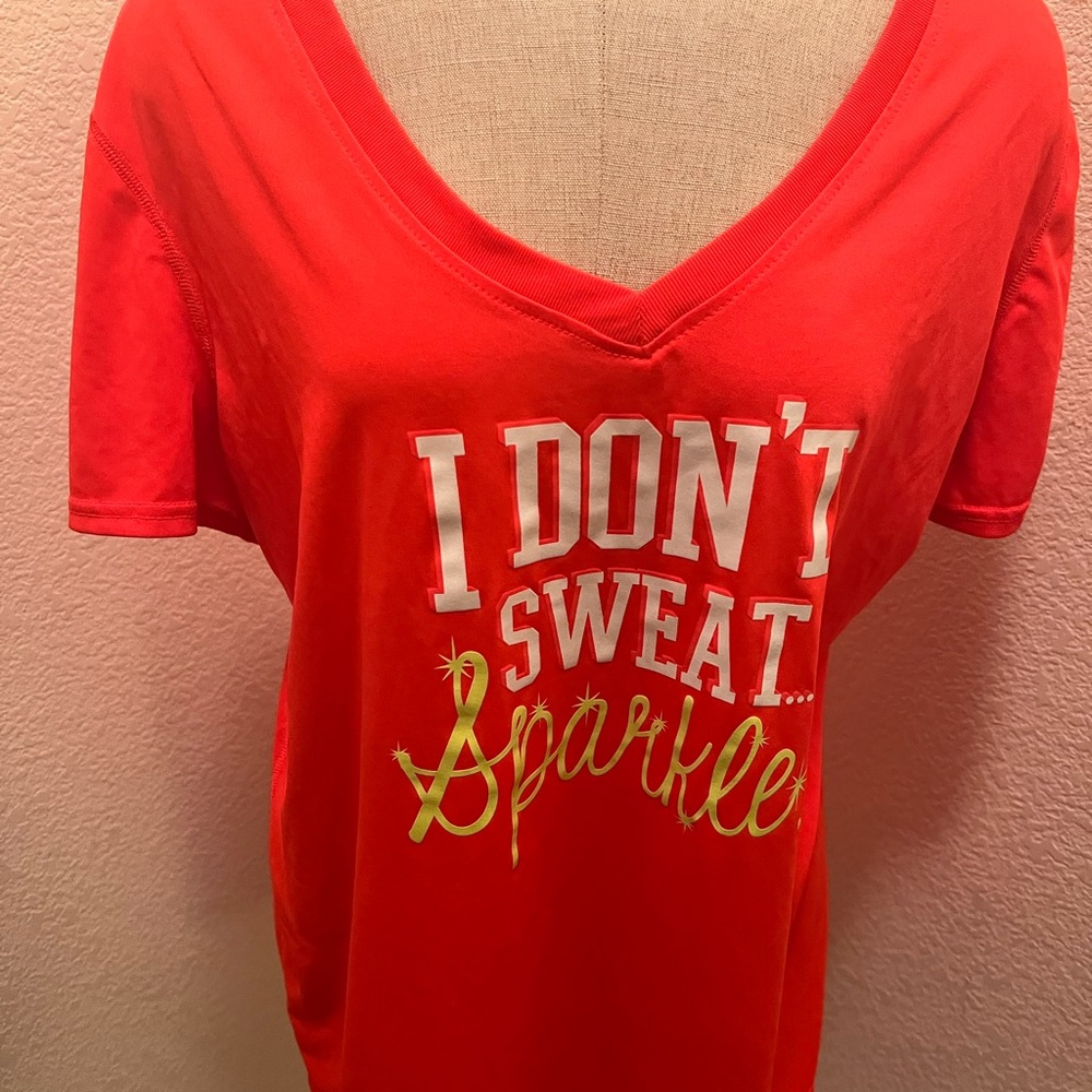 I Don’t Sweat I Sparkle Moisture Wicking Top